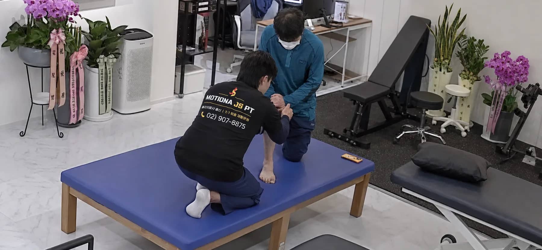 모티오나 재활운동센터 사진 - 신경계 체중지지 훈련
